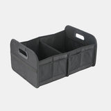 Trunk Organizer For Sedan,Car Organizers and Storage, Waterproof Collapsible & Adjustable Straps,Sturdy Car Organization for Car Accessories, Tools,Sundries,2 Compartment（Black