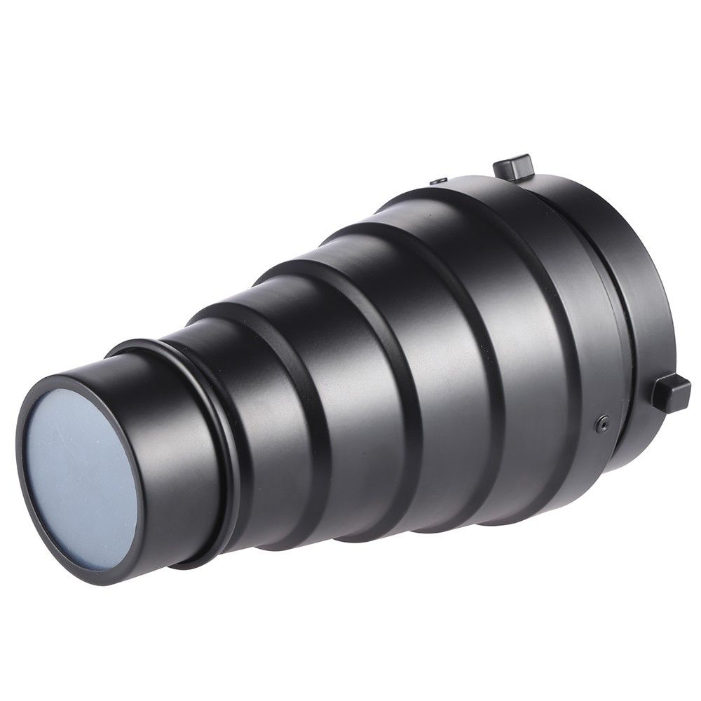 Photographic Lighting Monolights Optical Metal Conical Snoot with Honeycomb Grid 5pcs Color Filter Kit for Strobe Monolight Photography Flash