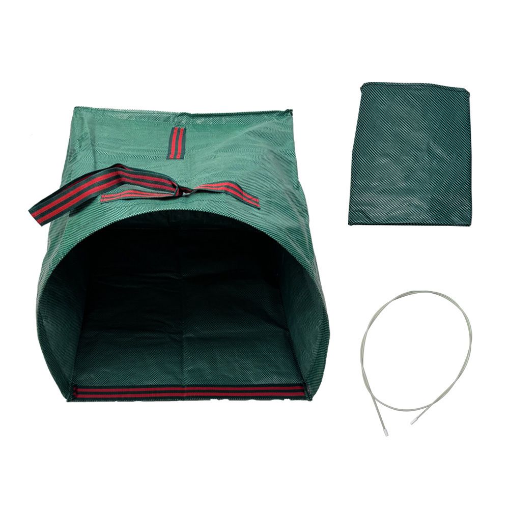 Leaf Collector, Large Yard Dustpan-Type Lawn and Leaf Bags,150L Reusable Garden Bags for Leaves, Debris, Grass, Clippings, Lawn Trash（green 59*56*43cm）