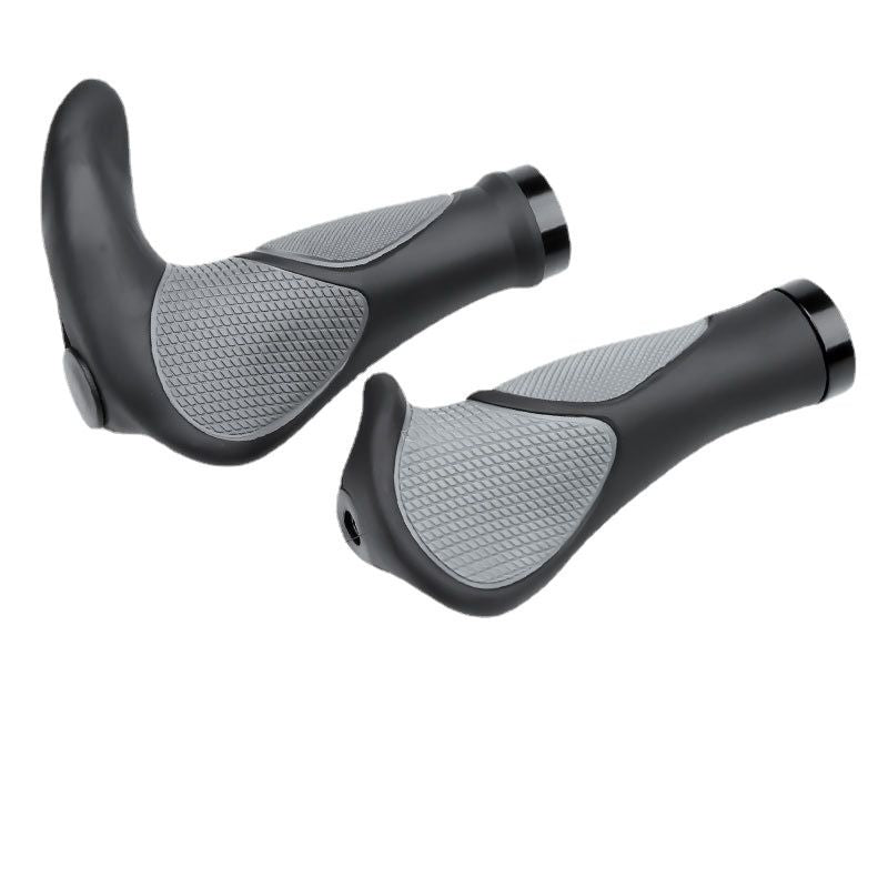 Bike Handlebar Grips, Soft Gel Inserts Shock Resistance Ergonomics Comfort Design,for MTB Bicycle Mountain Bike Grip（Carrying a horn handle）