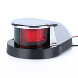 2pcs LED Boat Navigation Light Red and Green LED Marine Navigation Light Boat Bow Light for Pontoon and Small Boat (Silver)