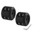 Winch Cable Hook Stopper, Rubber Winch Stopper for Wire & Synthetic Rope, with Stainless Steel Screws and Nuts Allen Wrench, (2-Pack black)