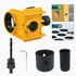 Door Lock Installation Kit,  For Metal or Wood Doors, 2 Adjustable Bushings, Easy Installation  with Hole Saw & Anti-Warp Backing Plates (Yellow)