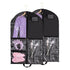 40Inch Garment Bag for Hanging Clothes, Waterproof Dance Costume Bags, Gusseted Hanging Garment Bags for Travel Storage, Kids Garment Bag, Garment Bag for Dance Competitions（Black-2 pack, oniy bag)