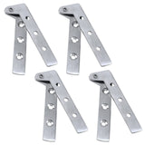 Pack of 8 360 Degree Rotatable Pivot Hinge for Window Fence Sheds Kitchen gate Closet Cupboards（Excluding screws）