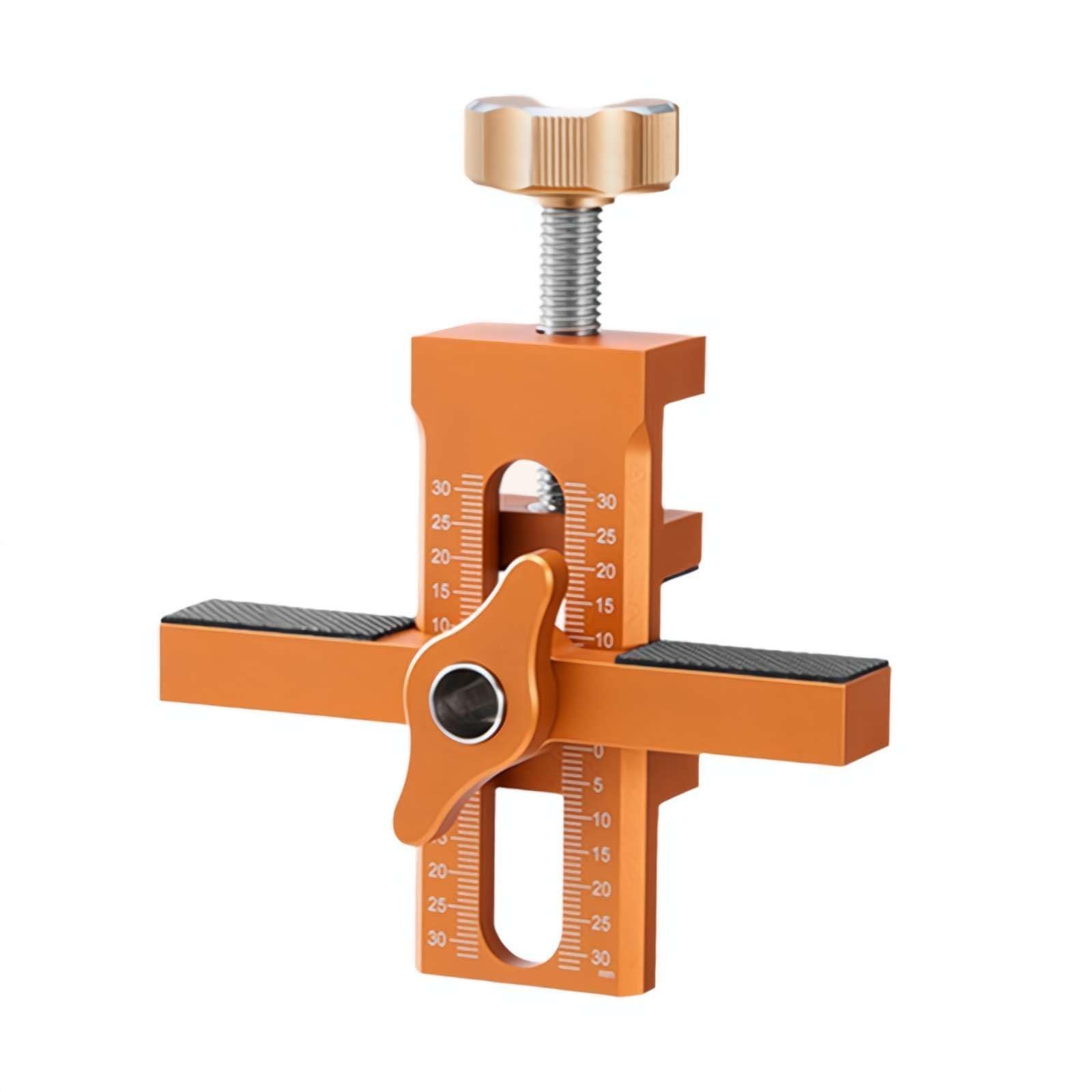 2-in-1 Cabinet Door Mounting Jig, Adjustable Cabinet Door Installation Positioner, Cabinet Door Positioning Tool Jig for Installing Frameless or Face Frame Cabinet Doors