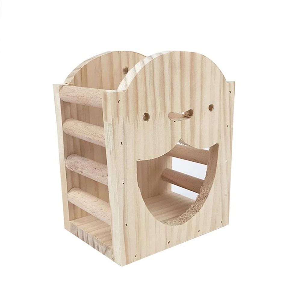 Rabbit Hay Feeder Rack Wood Grass Holder Less Wasted Hay Box Food Feeding Manger Hanging Hay Dispenser for Bunny Chinchilla Guinea Pigs Small Animals（Smiling Grass Frame）