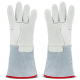Cryogenic Gloves 40cm Long Mid-arm LN2 Protective Gloves for Liquid Nitrogen/Dry Ice/Cold Storage