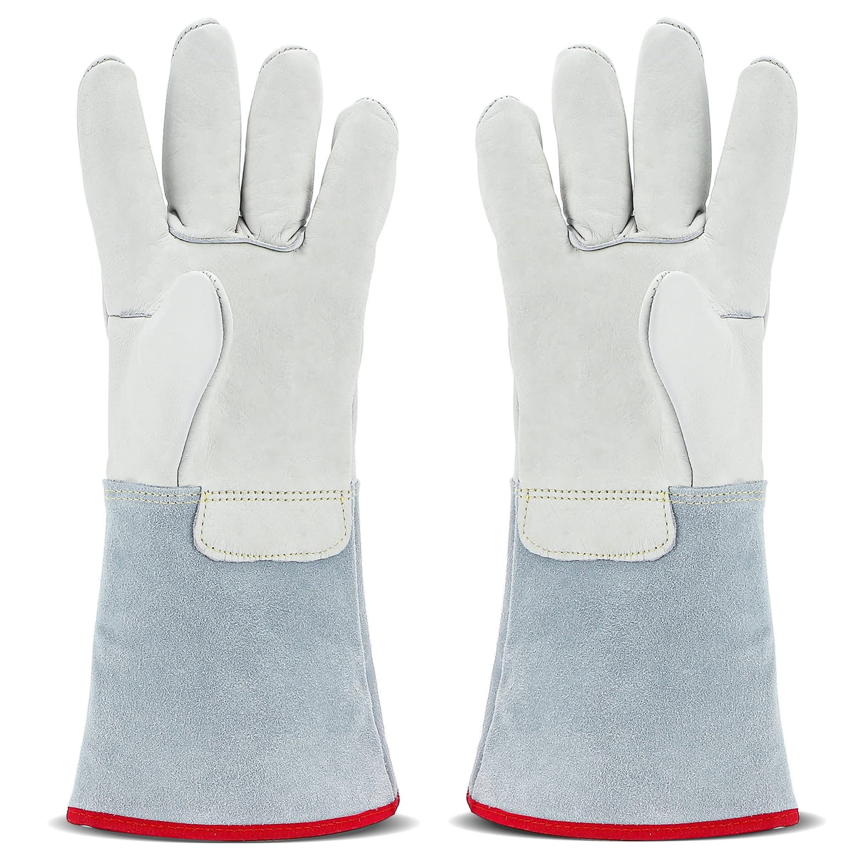 Cryogenic Gloves 40cm Long Mid-arm LN2 Protective Gloves for Liquid Nitrogen/Dry Ice/Cold Storage