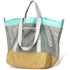Large Mesh Beach Bag, Vacation, Pool, Shopping, & Travel Tote - Foldable w/Storage Pockets for Women, Men & Families（yellow）