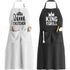 2pcs Apron Set - Wedding Engagement Gifts for Couples, Funny Kitchen Gifts for Couples, Husband, Wife, Boyfriend, Girlfriend, Him Her, Bridal Shower Gifts, Unique Valentine&