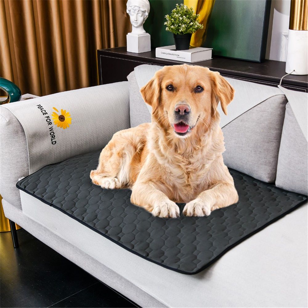 Waterproof Dog Bed Cover Pet Blanket for Furniture Bed Couch Sofa Reversible (40x52 Inch (Pack of 1), Darkgrey)