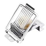 Multifunctional 403 Stainless Steel Egg Slicer for Hard Boiled Eggs Heavy Duty, Safe Egg Cutter, Kiwi Slicer, Banana Slicer
