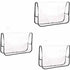 3pcs Plastic Salon Chair Back Covers Protectors - Pack of 3, Clear Vinyl Cover for Most Standard Salon Chairs. Protect Chairs from Stains, Chemicals, Mousse, Color, Peroxide & Bleach