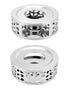 2pcs Stainless Steel Teapot Warmer, Tea Warmer for Teapot, Silver Color  hot tea stove, hot coffee stove, and tea warmer base