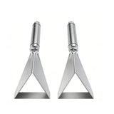 2pcs Fruit Carving Knife, DIY Platter Decoration Carving Tool For Fruit Vegetable Cutting Knife, Triangular Shape Stainless Steel Food Carving Carving Knife Slicer