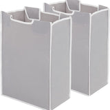 2 Pcs Laundry Sorter Replacement Bags Hamper Cart Removable Replacement Laundry Storage Organizer Bag Hamper Liner, No Hooks  (Gray)
