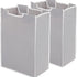 2 Pcs Laundry Sorter Replacement Bags Hamper Cart Removable Replacement Laundry Storage Organizer Bag Hamper Liner, No Hooks  (Gray)