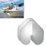 2 Pcs Bow Guard for Boats- Stainless Steel Boat Bow Protector Notched- Bow Keel Guard with Adhesive for Protection Boats Ships from Wear and Scratches