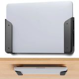 Wall & Under Desk Laptop Mount Holder with Adhesive & Screws in,1.1"/ 28 mm Thick,Anti-Scratch Pads,Universal for MacBooks,Surface,Keyboards,Tablets,Switch &More（Only bracket）