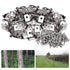 200 Pcs Fence Wire Clamps Stainless Steel Fencing Mounting Clips with 220 Pcs Stainless Steel Screws for Gauge Welded Wire to Wood, Metal or Vinyl Fenc0