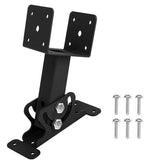 Roof Riser Brackets Kit Adjustable Pergola Roof Riser Beam Brackets Heavy Duty Roof Beam Mount Brackets Wood Post,Black