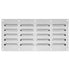 Stainless Steel Venting Panel for Grill Accessory, 13.5in x 5.25in；Venting Panel for Grill Accessory Stainless Steel Vent Cover Grill Vent for Masonry Fire Pits and Outdoor Kitchen