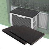 12" x 17" x 3/4" Air Conditioner Drip Cushion Black & Removable AC Rain Cover with Magnetic Pad for Window AC Units,Stops The Noise from Raining 2pcs