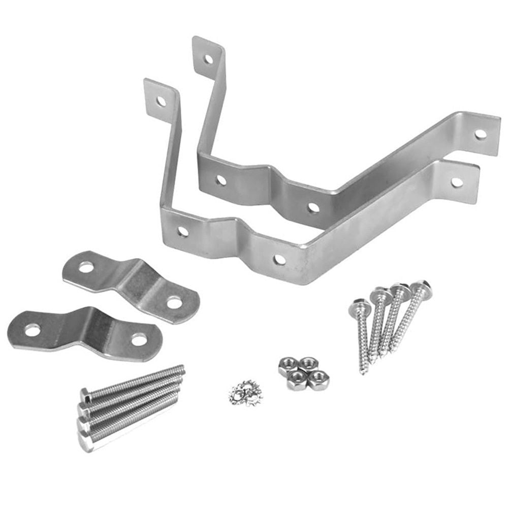 4” Heavy-Duty Wall Mount Pair for TV Antenna Mast with (2) Brackets & Lag Bolts  Heavy-Duty Wall Mount Pair with Brackets & Lag Bolts for TV Antenna Mast
