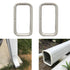 Downspout Safety Cap | 3"x4" Downspout Cover | Covers Sharp Edges, Protects Kids & Pets | 2 Pack White