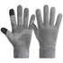 2 pack Winter Gloves for Men Women Touch Screen Gloves Cold Weather Warm Driving Running Gloves（gray,XL）