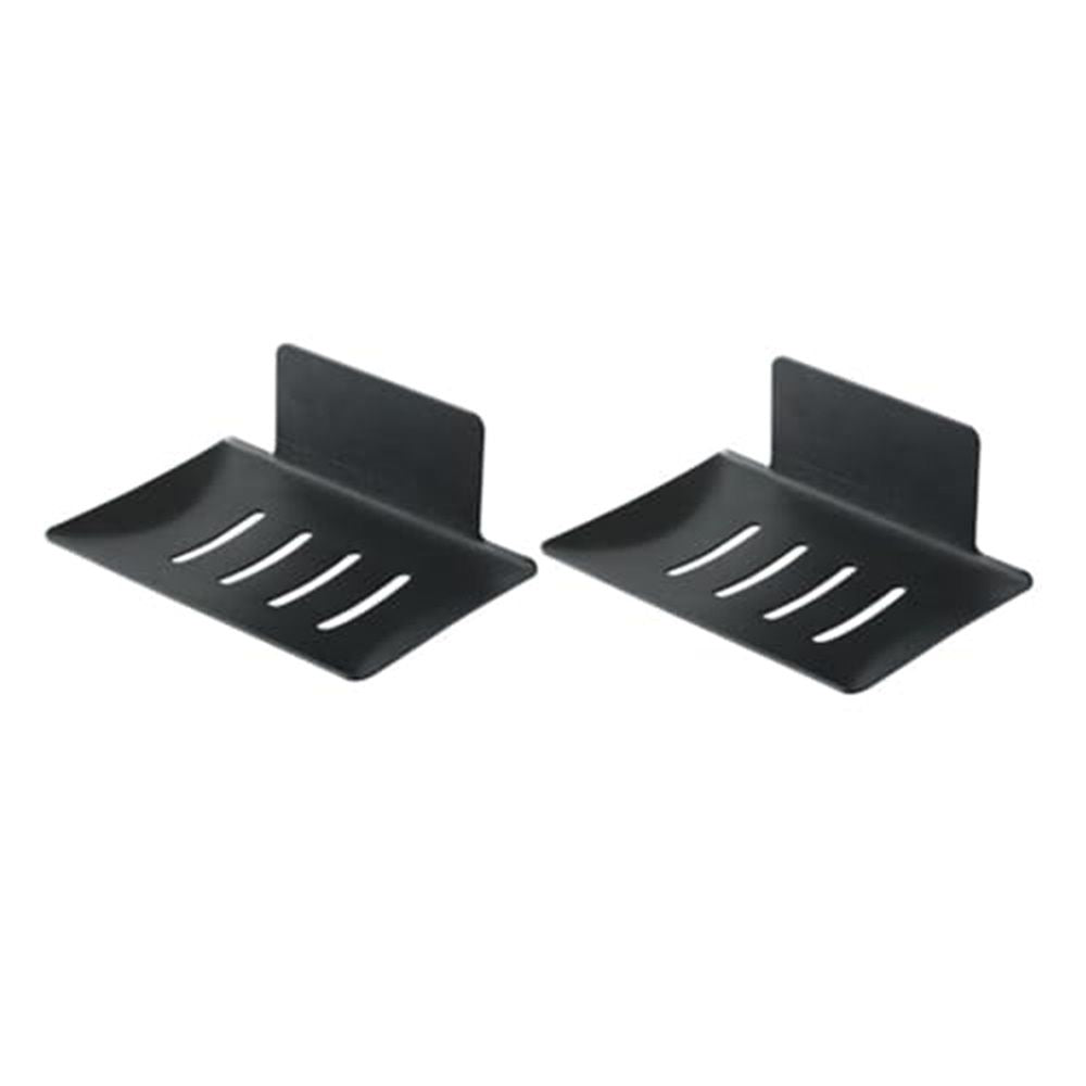 2 pack Soap Holder for Shower with Carbon steel+baked paint ,Rustproof Soap Saver Sponge Holder for Bathroom,Tub,Kitchen Sink (Black)