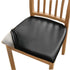 Dining Chair Seat Covers 4 PCS, Solid Waterproof Seat Cushion Cover Oilproof Stretch Dining Chair Protctor Slipcover (Dark Black)