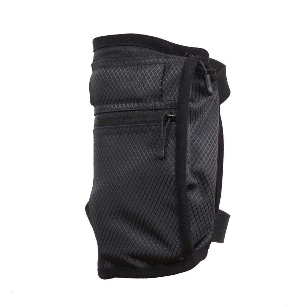 2 pack Cell Phone Holster for and Hikers, Non-Slip Band Smartphone Holder with Adjustable Straps, All Purpose Sport Bag Sport Leg Band for Running, Walking, Equestrian, Black