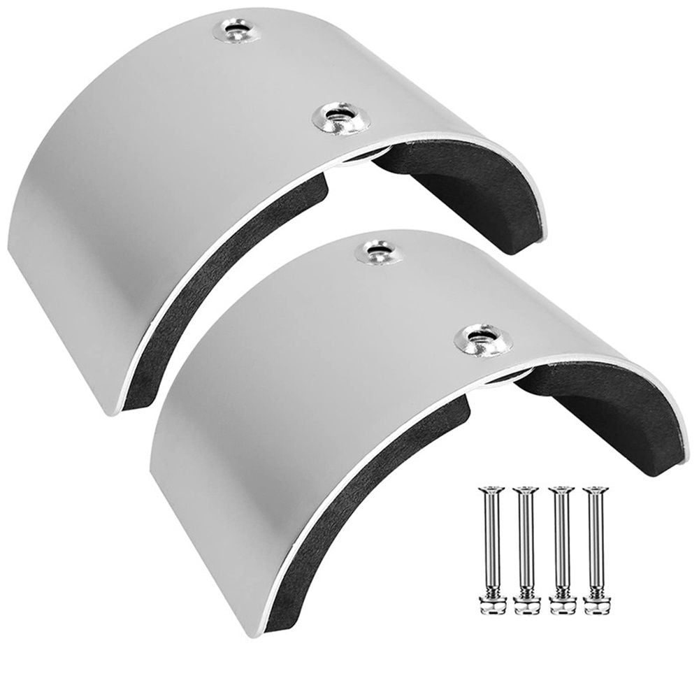 2 PCS Drywall Stilt Replacement Part, Stilt Accessories Made of Aluminium Alloy, Curved Plate for Fixed Legs, Suitable for Home Improvement, Plastering, Painting and Wiring