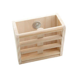 Bunny Hay Rack Guinea Pig Hay Feeder Chinchilla Hay Holder Rabbit Food Dispenser Natural Wooden Hamster Rabbit Cage Accessories