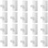20 Pack Chicken Waterer PVC Tee Fittings - Fully Automatic for Threaded Chicken Waterer Nipples/Cups/Feeders/Poultry Water Drinker, White