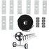 Solar Cover Reel Attachment Kit 24Pcs Pool Solar Cover Reel Attachment Straps Kit Cover Reel Straps Kit for Inground Swimming Pool