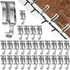 100 Pcs Christmas Light Clips Metal Gutter Hooks for Outdoor Xmas Hangers for Shingles Roof Seasonal Lighting Gutter Clips Hanging Festival Xmas Outside Decoration