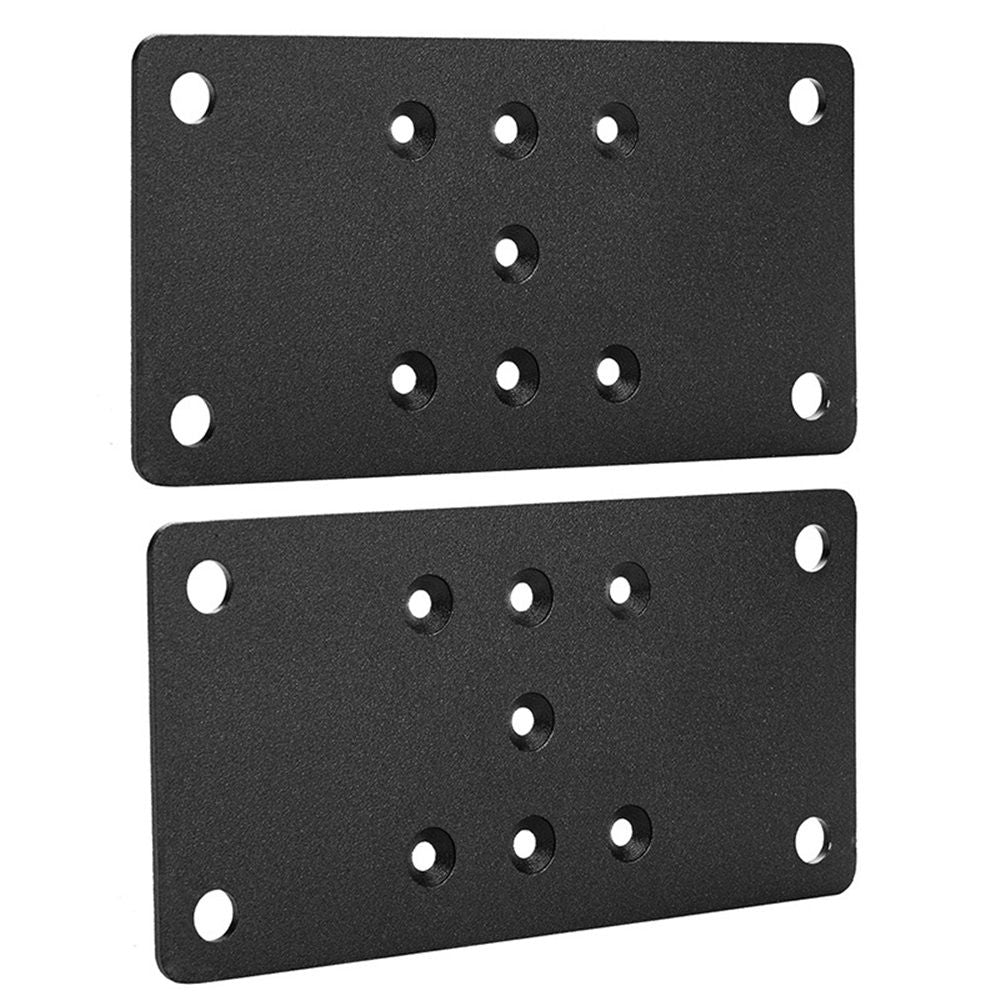 2-Pack 6.5*3.5in Post Anchor Plates - Ideal for Deck Railing, Wood Fence, Post Base, Fence Post