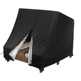 Chaise Lounge Cover for  Wooden Double Chaise Lounge, Waterproof Kids Patio Furniture Set Cover, Weatherproof Covers for Kid Pets Patio Pool Furniture - 34"L x 37"W x 34"H