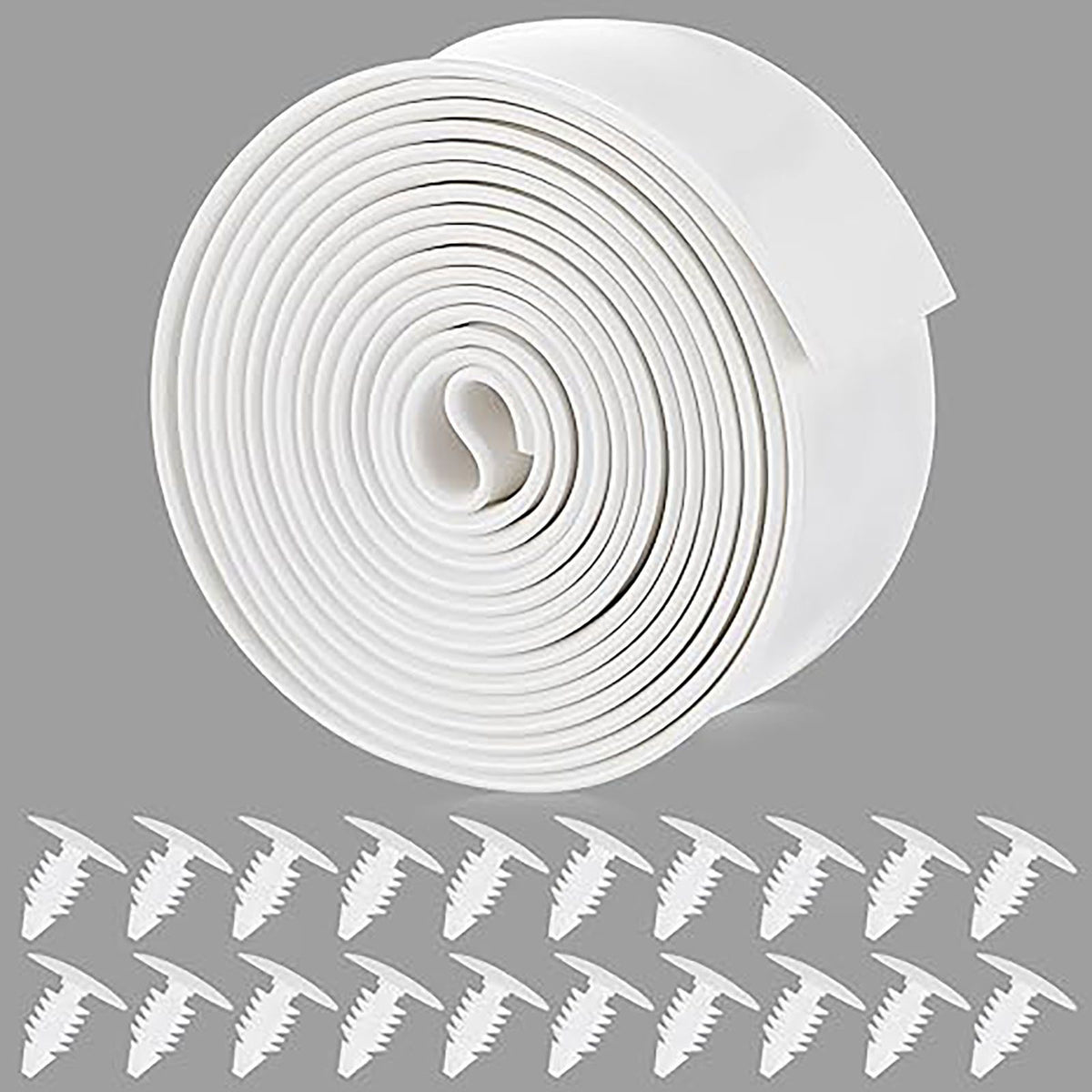 Vinyl Straps for Patio Chair Repair Kit 2'' Wide 10 Ft Long Replacement Straps + 10 Free Rivets for Outdoor Lawn Furniture Chaise Lounge Repair (White)