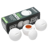 Golf Ball Shaped Shot Set – Fun Gift, Unique and Funny Gifts For Dad, Husband, Golfers and Men. Golfer Christmas Gift  or White 12 Pack
