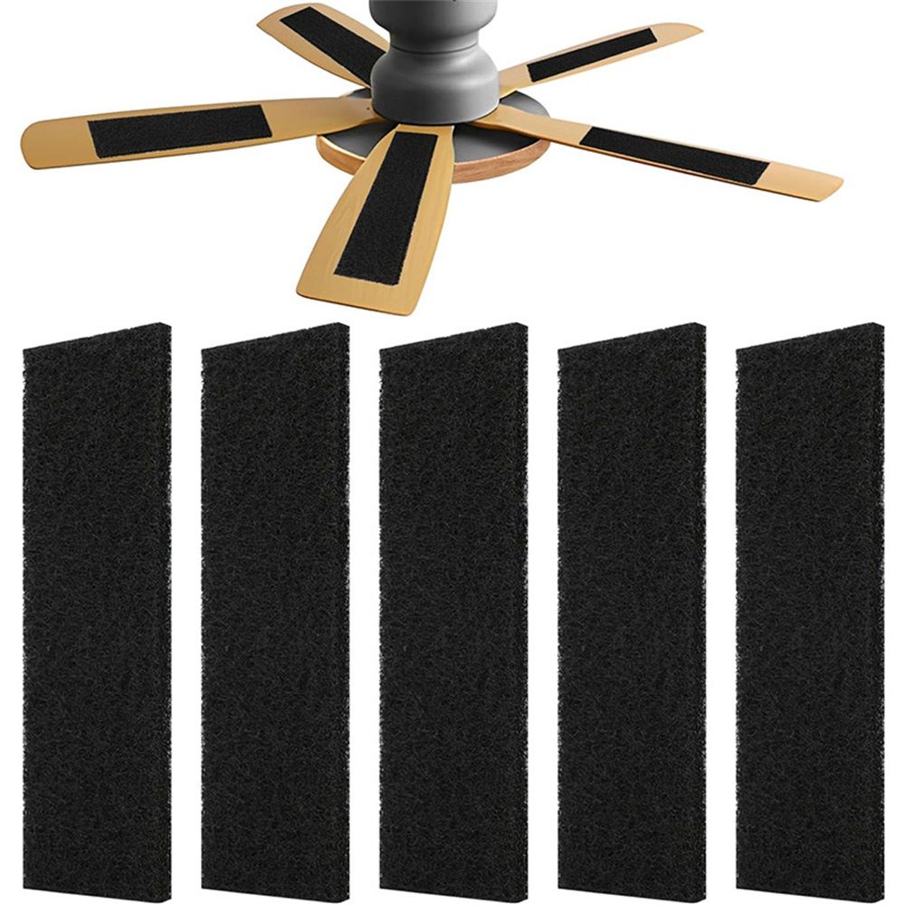 Ceiling Fan Air Purifier Pads, Activated Shell Carbon Fan Filters Trap Dust, Odors & Allergens, Easy-Stick Universal Fit for Ceiling Fan Blades, Odorless & Unscented - (10 Count)