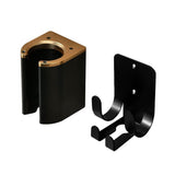 Hair dryer holder , Aluminum Curling Iron Holder Wall Mount, Flat Iron Holder for Bathroom Storage, Black & Gold hair dryer holder