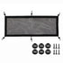 Cable Management net - Under Desk Cable Management Tray - Cable net - Wire Management Under Desk - Cord Organizer (6-pole socket net pocket+6 plum blossom buckles+6 screws)