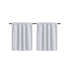 Kitchen Curtains Room Darkening Curtain Tiers Small Window Draperies for Nursery/Dining Room/Bathroom, 42 inch Wide x 36 inch Long, Grayish White, 2 Panels
