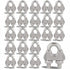 40 PCS 1/4" Stainless Steel Wire Rope Cable Clip Clamp M6 Wire Rope Clamp Wire Rope Cable Clip Clamp U Bolt Saddle Fastener