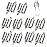 Stainless Steel Wire Rope Cable Clip Clamp, 1/16" Two Way Wire Rope Clips for 1/16 Inch (1.5mm-2.5mm) Stainless Steel Cable/Wire Rope - 10 PCS