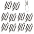 Stainless Steel Wire Rope Cable Clip Clamp, 1/16" Two Way Wire Rope Clips for 1/16 Inch (1.5mm-2.5mm) Stainless Steel Cable/Wire Rope - 10 PCS